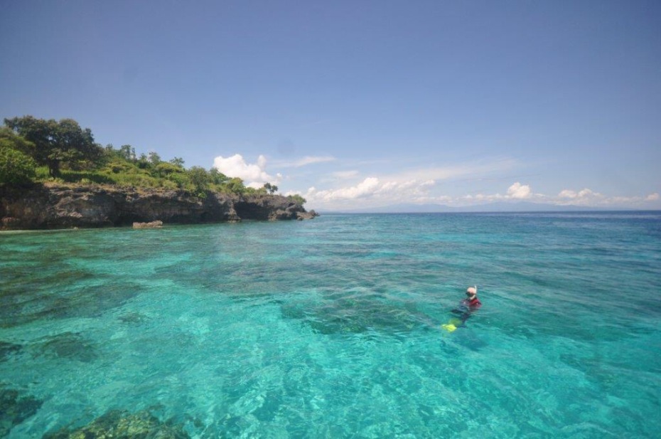 Scuba Diving and Snorkling in Paradise, the Blue emOcean on Moyo Island